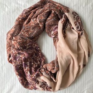 Silk Lucky Brand Circle Scarf